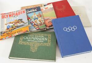 Parti äldre olympiatidningar och böcker