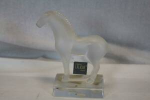 LALIQUE HÄST, H 10 CM
