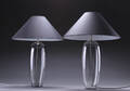 Et par Holmegaard Grace bordlamper med sorte skærme 2