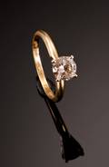 Diamant solitairering - ca. 0.80 ct.