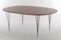Piet Hein  Bruno Mathsson. Superellipse spisebord af palisander 