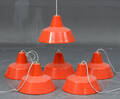 Louis Poulsen. Seks arbejdspendler af emaljeret metal 6