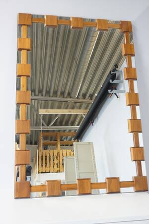 Spegel 60-tal i teak.