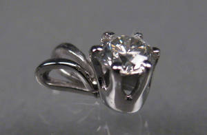 Brillantvedhæng. Ca. 0.30 ct