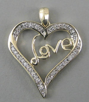 Vedhæng ca. 0,32 ct.
