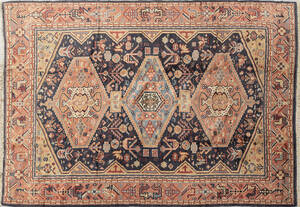 Matta orientalisk semiantik ca 366x274 cm