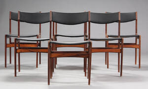 Dansk møbelproducent. Spisestole, palisander 6