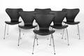 Arne Jacobsen. Sæt på seks stole model 3107 6