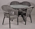 Bord och 4 stolar, polyrattan 5