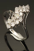 Diamantring, ca. 0.80 ct.