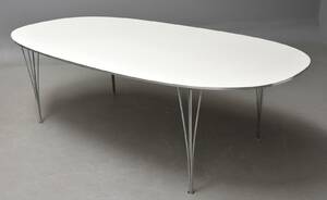 Piet Hein  Bruno Mathsson. Super Ellipse bord, L. 240 cm  Denne vare er sat til omsalg under nyt varenummer 4977601