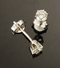 Diamant ørestikker, ca. 0.60 ct