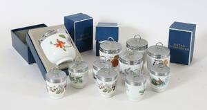 Burkar med lock 13st, Royal Worcester