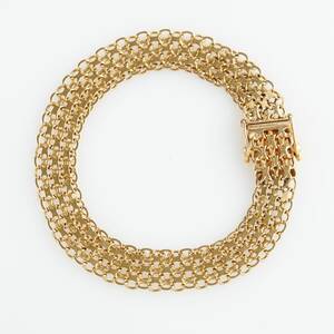 Armband 18 k guld x-länk