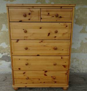 Byrå i trä 6-lådor B210