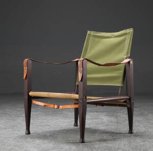 Kaare Klint. Safaristol af ask med kanvas