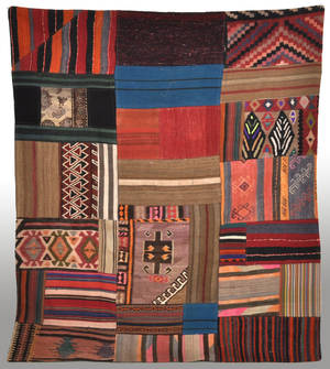Persisk Patchwork kelim, 208 x 177 cm