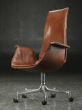 Preben Fabricius  Jørgen Kastholm. Tulip chair, metal og læder