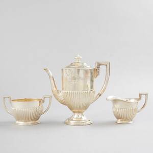 Kaffeservis 3 dlr silver