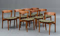 Dansk møbelproducent. Sæt på otte stole teak bøg