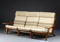 Hans J. Wegner. Tre-personer modulsofa, model GE375 3