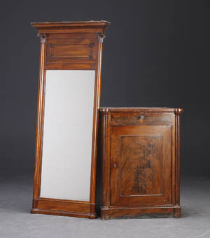 Senempire konsolsæt, mahogni. 19. årh. 2