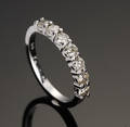 Brillant alliancering, ca. 0.86 ct.