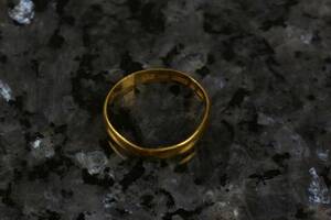 RING, slät, guld, 23 k, 4,2 g