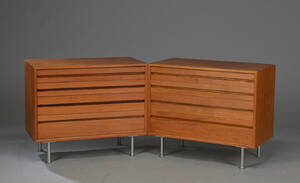 Poul Cadovius. Par kommoder af teak 2