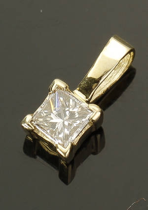 Diamantvedhæng, ca. 0.22 ct