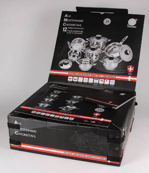 Meisterhand Chromstahl. Grydesæt, rustfrit stål