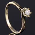 Solitaire ring ca. 0.46 ct.
