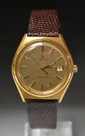 Omega Quartz herrearmbåndsur af forgyldt stål