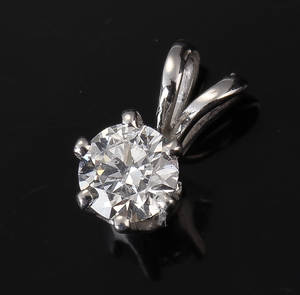 Diamantvedhæng, ca. 0.30 ct.