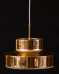 Taklampa 70-tal mässing, Diameter 35 cm