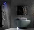 Brusepanel med massage, LED lys 
