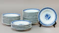 Kgl. Porcelæn  Aluminia. Tranquebar tallerkener 1847 40 