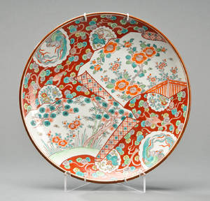 Japanskt fad af porcelæn ca 1900