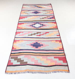 Persisk Harsin Kelim tæppe 248x119 cm. Denne vare er sat til omsalg under nyt varenummer 5133585