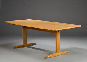 Børge Mogensen. Spisebord, massiv egetræ