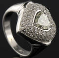 Hjerte ring ca. 2.40 ct.