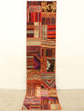 Kelim, Handsydd patchwork, 396x91