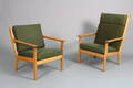 Hans J. Wegner. Par lænestole, model GE-265 2  Denne vare er sat til omsalg under nyt varenummer 5107314