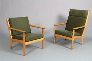 Hans J. Wegner. Par lænestole, model GE-265 2  Denne vare er sat til omsalg under nyt varenummer 5107314