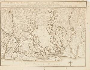 Karta Surinam av Lavaux