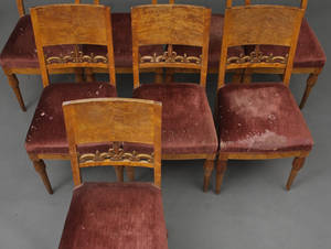 Otte stole af birketræ 8