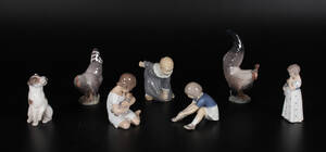 Royal Copenhagen og BG, samling figurer, porcelæn 7
