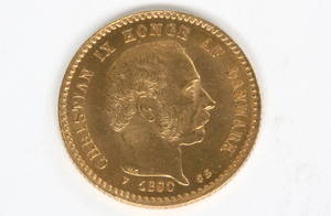 Danmark. 10 kroner guldmønt 1890.