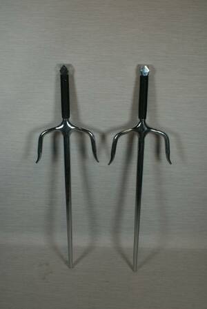Sai, japanska kampsportsvapen, metall, 1par