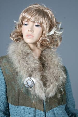 Hawaleschka, lang frakke str. ca. 42, ubrugt